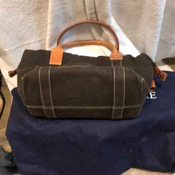 Dooney and Bourke Leathet and Canvas Bucket Bag - Picture 3 of 4